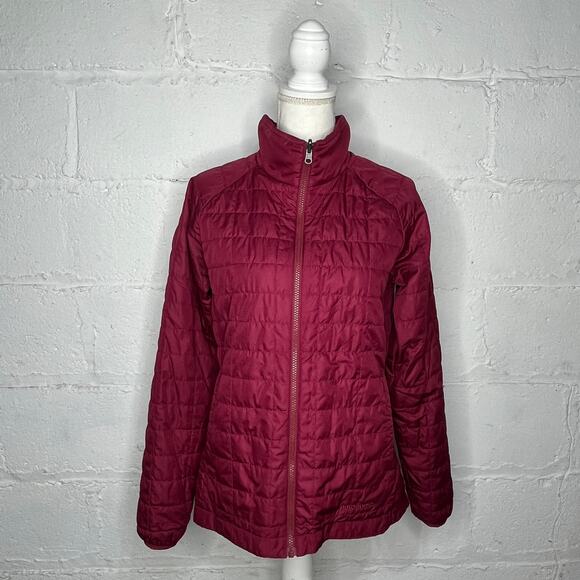 Patagonia Women's Red Snowbelle Reversible Quilted Jacket Liner Size Small - Picture 1 of 10